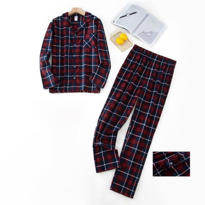 The Long Winter Plaid Pajama Suit