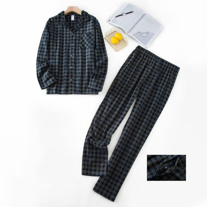 The Long Winter Plaid Pajama Suit