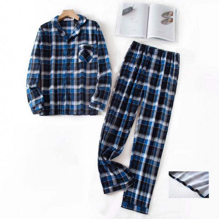 The Long Winter Plaid Pajama Suit