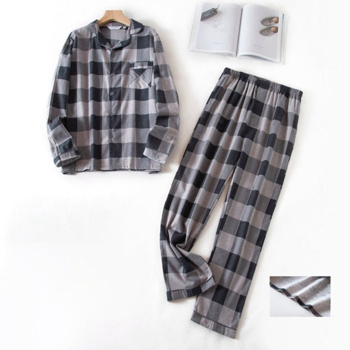 The Long Winter Plaid Pajama Suit