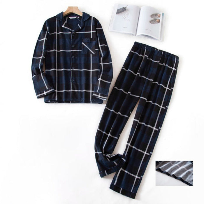 The Long Winter Plaid Pajama Suit