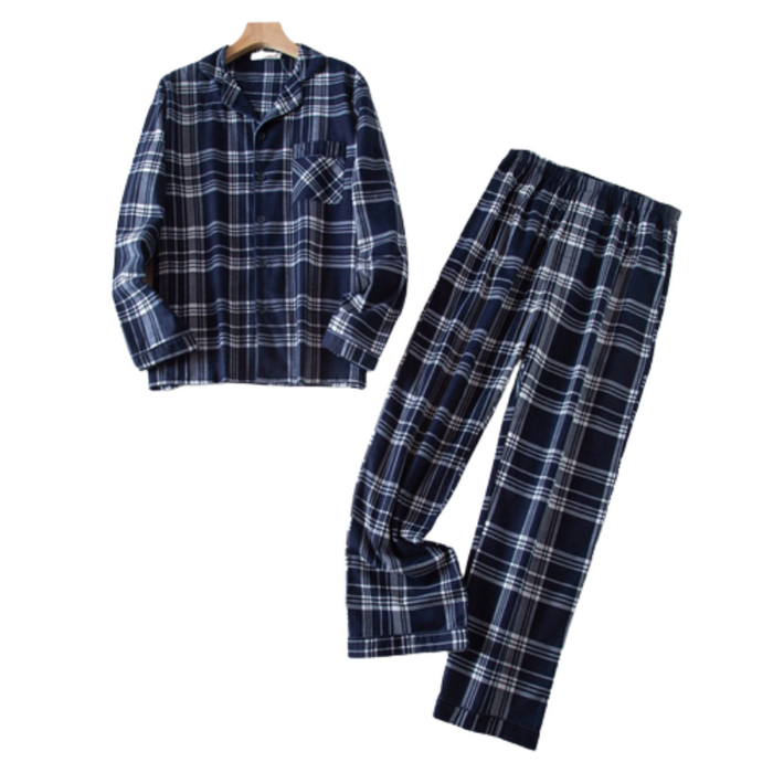 The Long Winter Plaid Pajama Suit