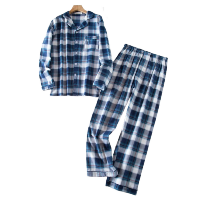 The Long Winter Plaid Pajama Suit