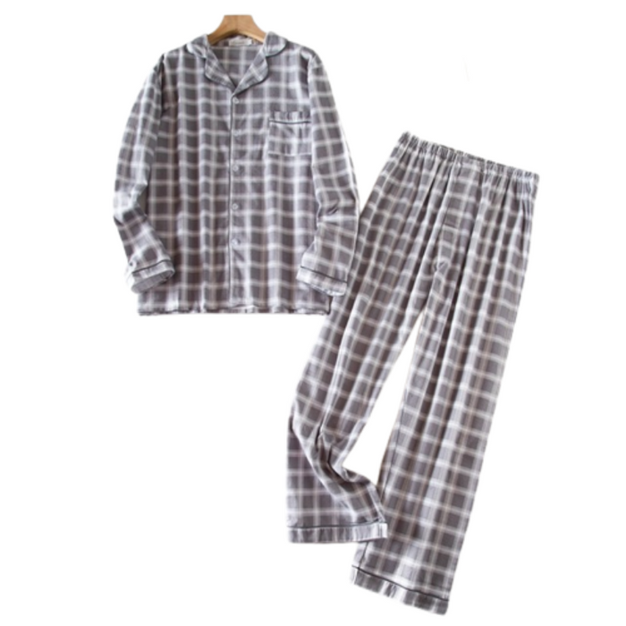 The Long Winter Plaid Pajama Suit