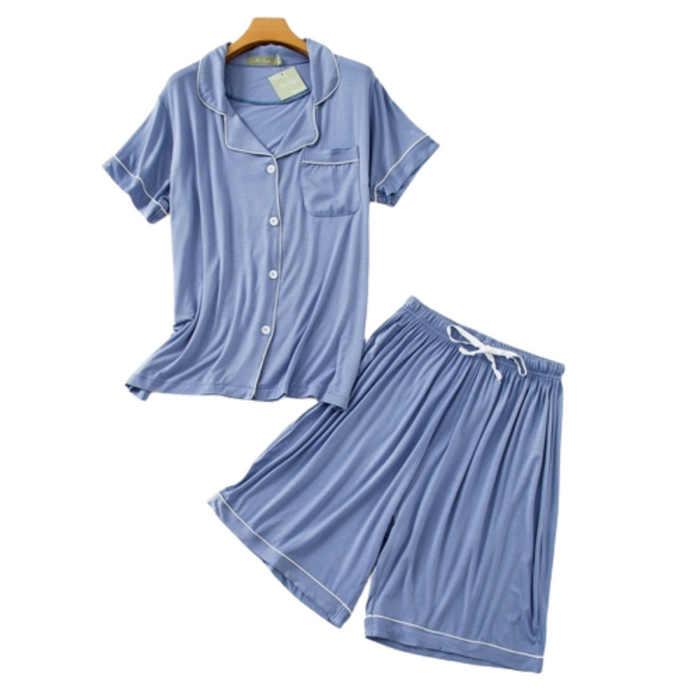 The Short Sleeves Cotton Pajama Set