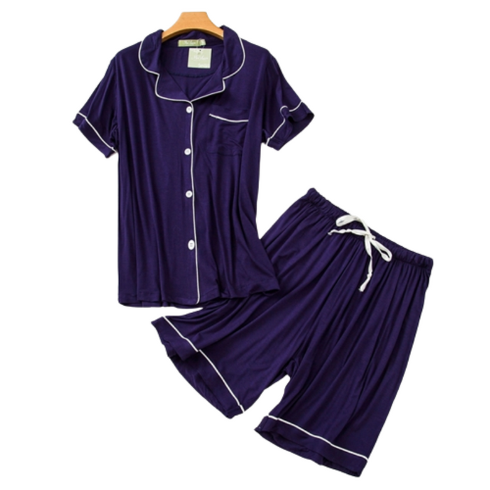 The Short Sleeves Cotton Pajama Set