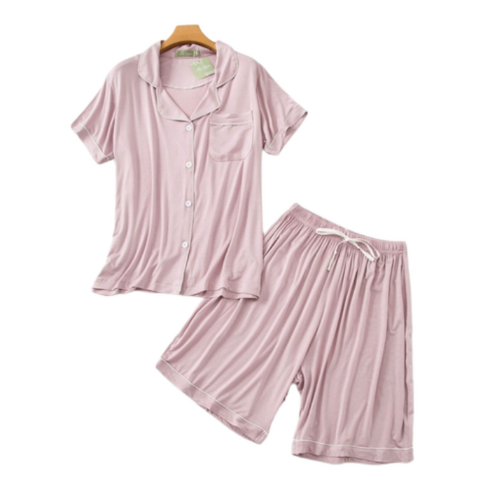 The Short Sleeves Cotton Pajama Set