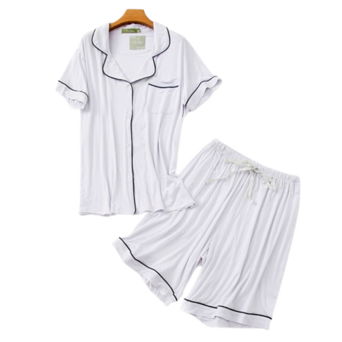 The Short Sleeves Cotton Pajama Set