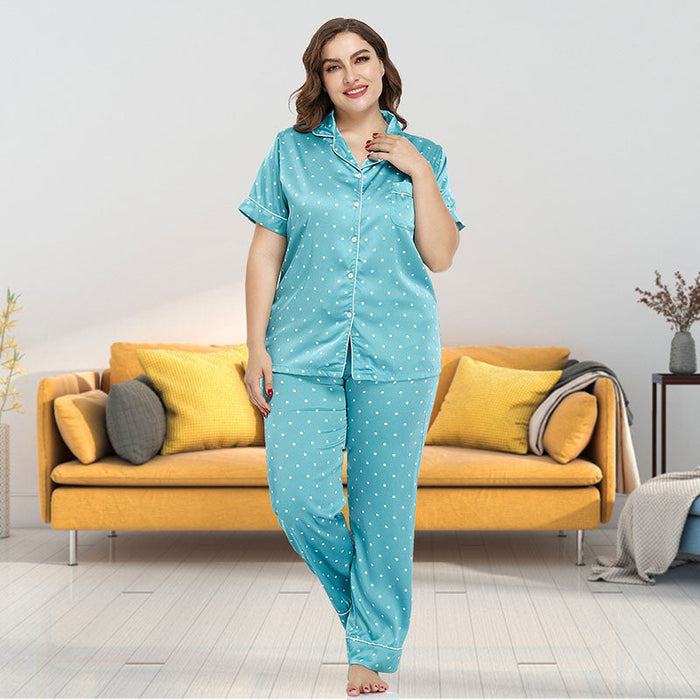 The Dots Printed Long Pajama Set