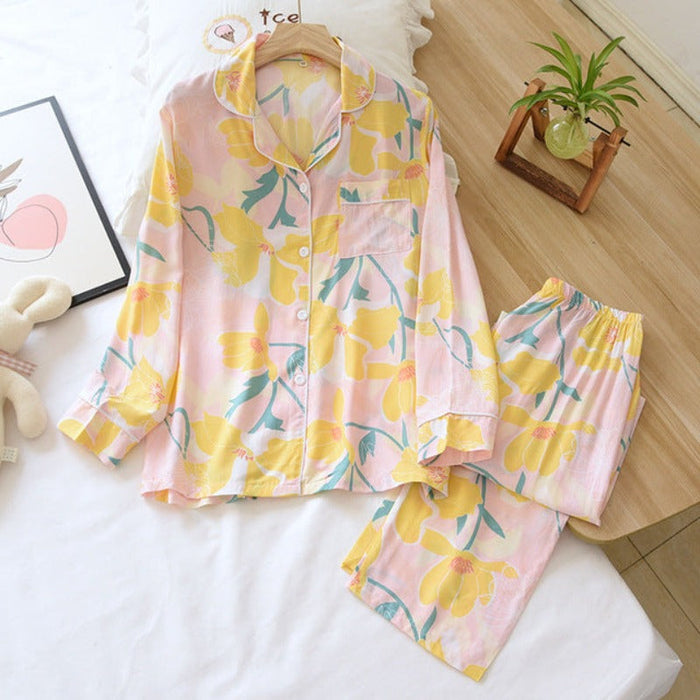 The Floral All Over Print Pajama Set