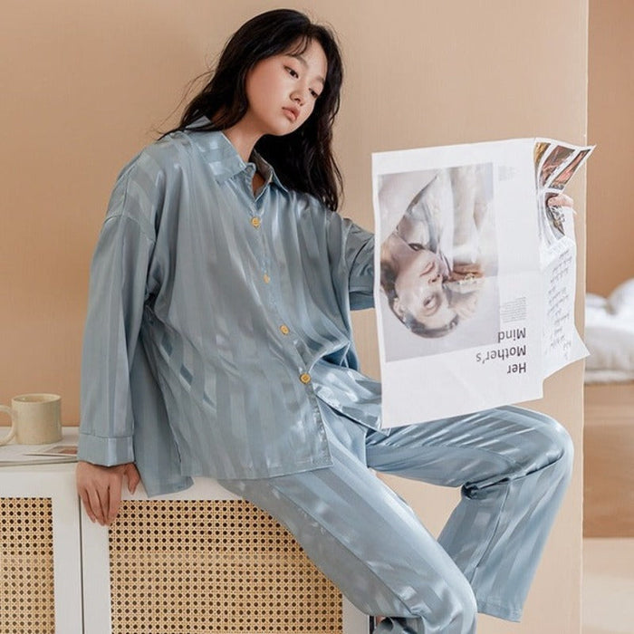 The Satin Silk Women's Long Pajama