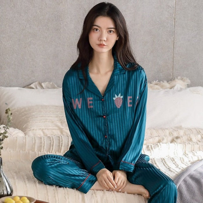 The Satin Silk Women's Long Pajama