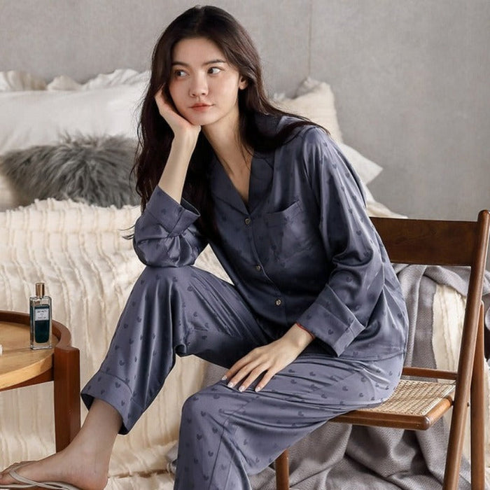 The Satin Silk Women's Long Pajama