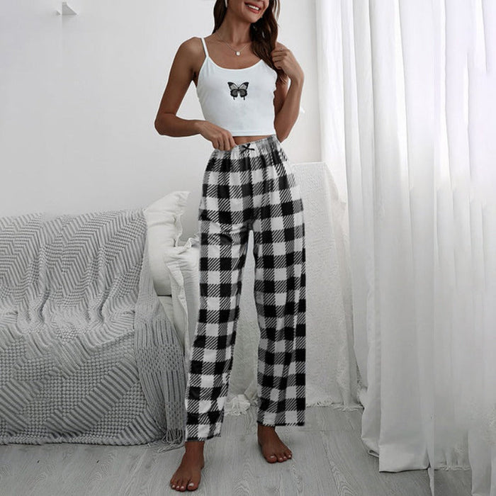 Cami and Long Pajamas Sleepwear Set