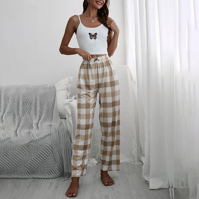 Cami and Long Pajamas Sleepwear Set