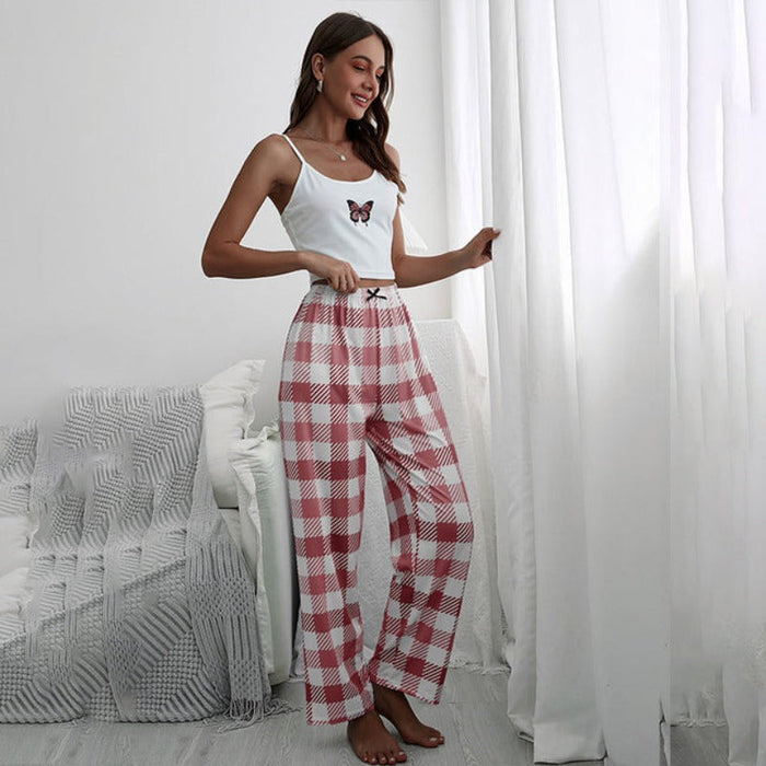 Cami and Long Pajamas Sleepwear Set