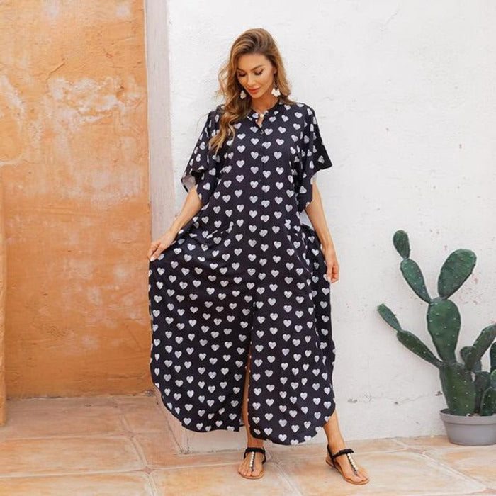 Casual Kaftan Beach Wear Maxi Dress