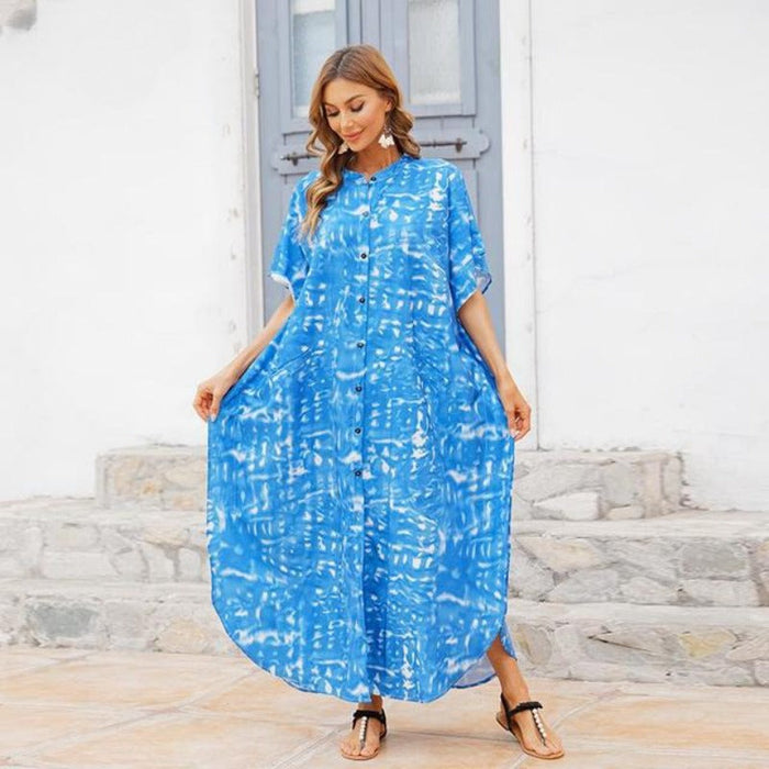 Casual Kaftan Beach Wear Maxi Dress