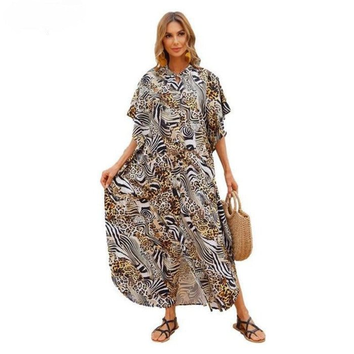 Casual Kaftan Beach Wear Maxi Dress