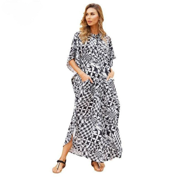 Casual Kaftan Beach Wear Maxi Dress — My Comfy Pajama