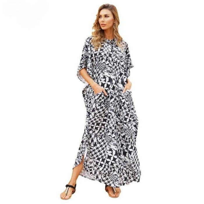 Casual Kaftan Beach Wear Maxi Dress