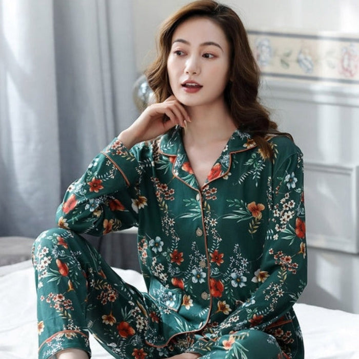 V-Neck Cotton Plus Size 4XL Pajamas Sets