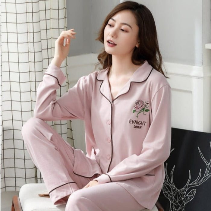 V-Neck Cotton Plus Size 4XL Pajamas Sets