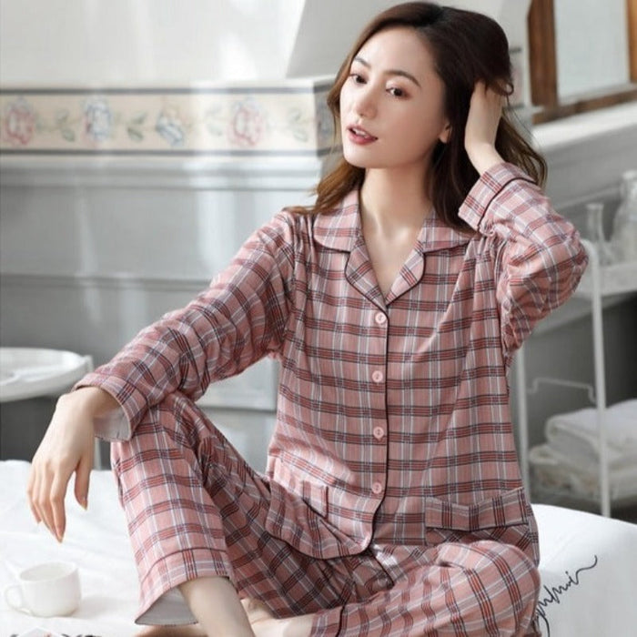 V-Neck Cotton Plus Size 4XL Pajamas Sets