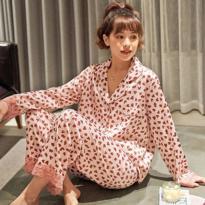 The Women's Satin Silk Pajama Set