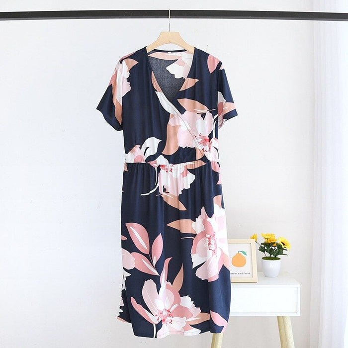 Women Viscose Short Sleeve Dress