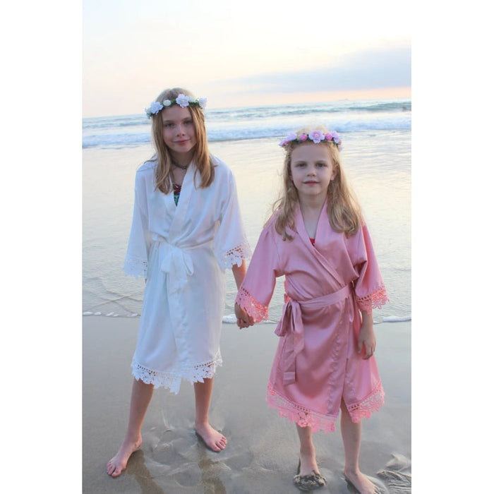 Robe Silky Flower Robes For Kids