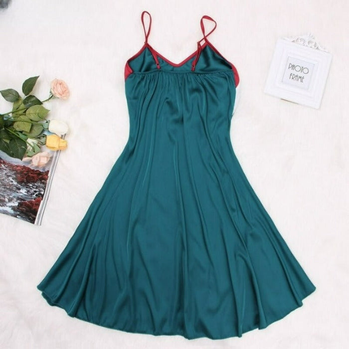 Sleeveless Women Summer Large Hem Mini Nightwear