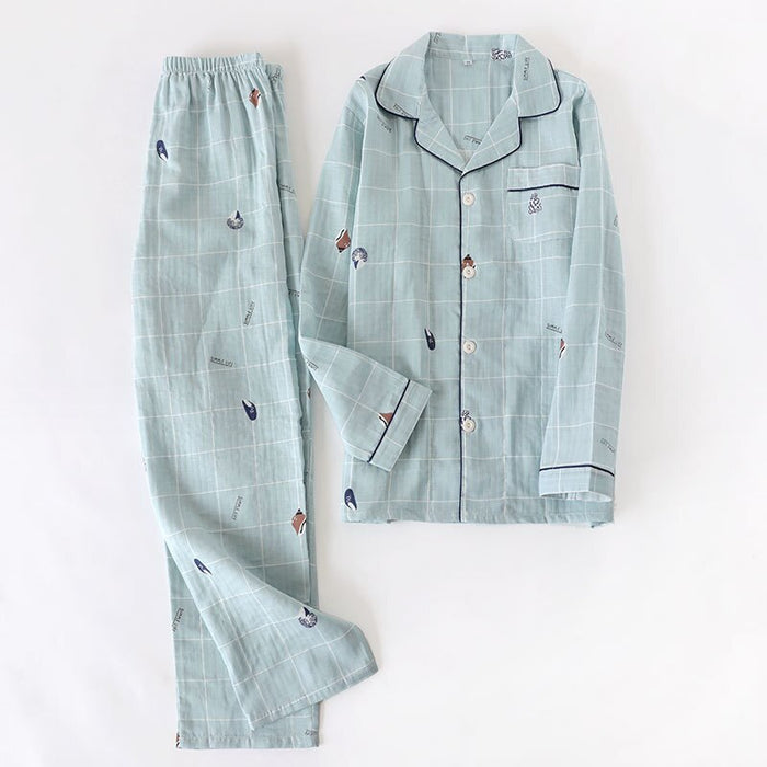 Japanese Block Style Pajama Set