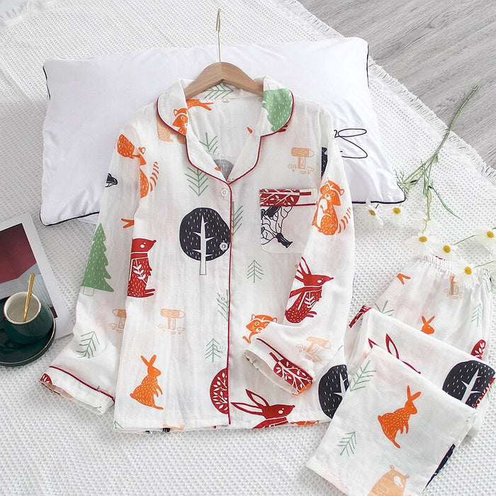 Cotton Long Sleeved Pajama Set