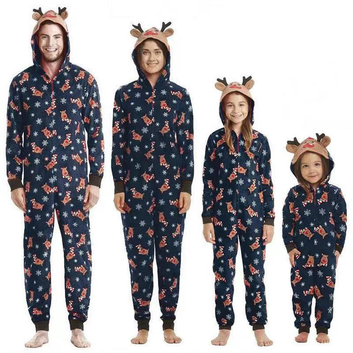 The Blue Reindeer Jumper Family Matching Pajama