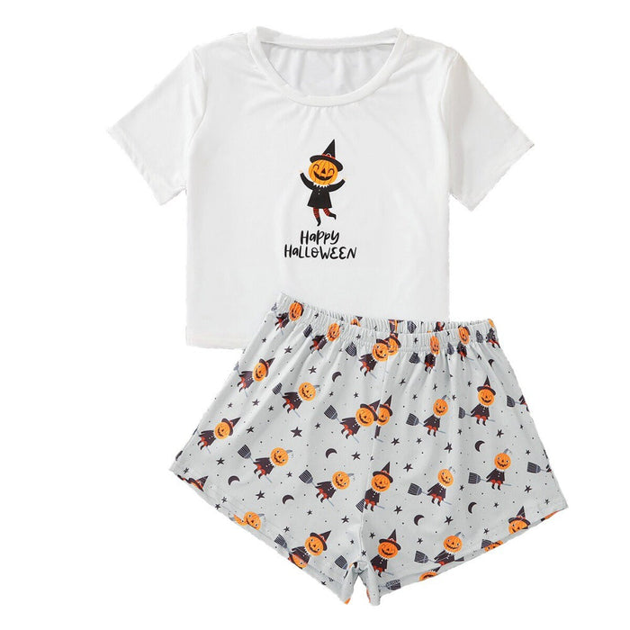 The Witches Pumpkin Short Pajama Set