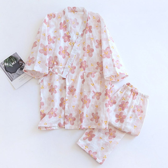 Japanese Kimono Styled Pajama Set