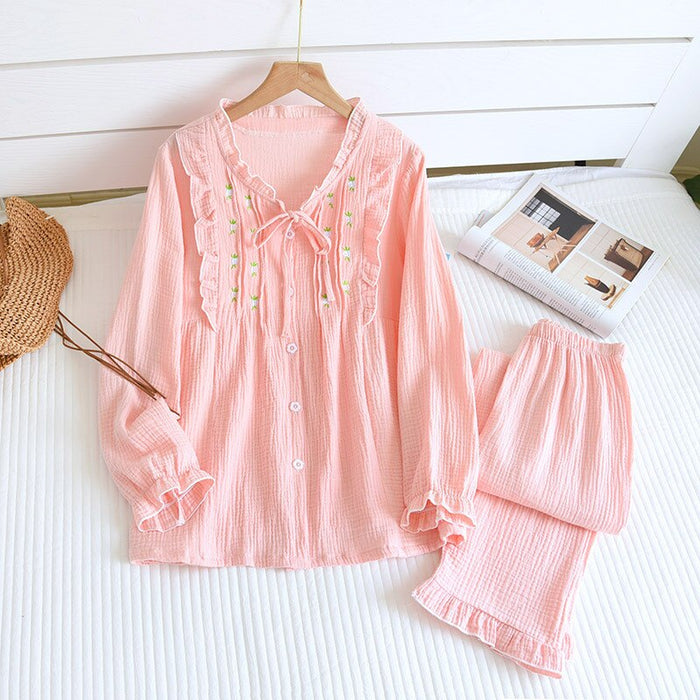 Summer Crepe Styled Pajama Suit Set