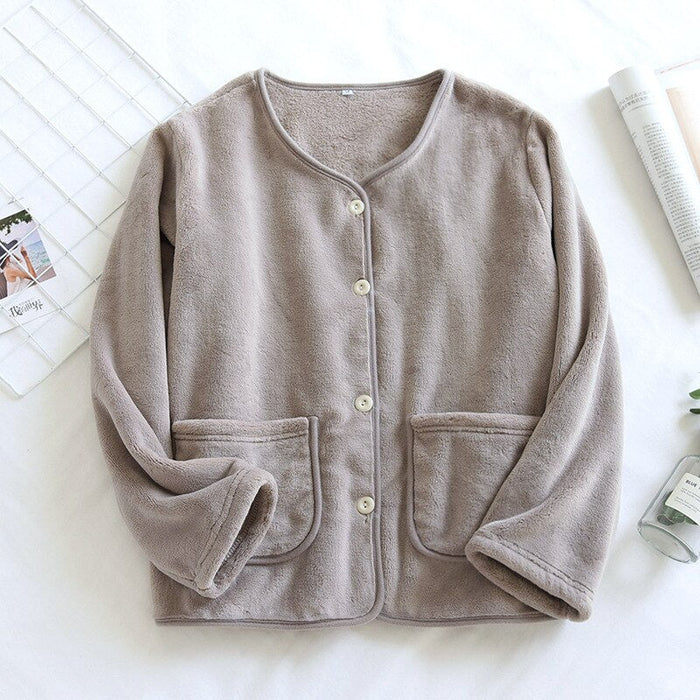 Women's Fleece Jacket Pajamas