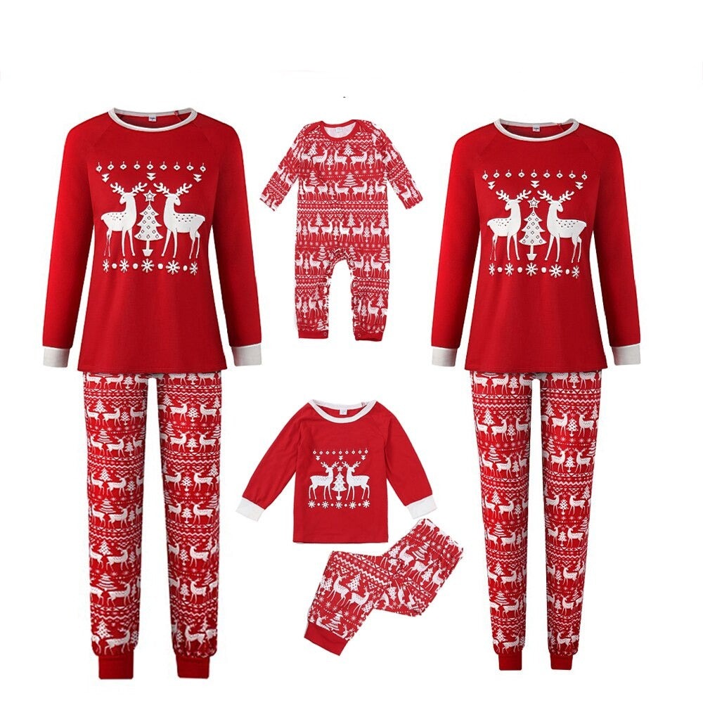 The Classic Reindeer Family Matching Pajama Set — My Comfy Pajama