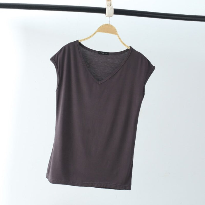 Women's Sleeveless Pajamas T-Shirt