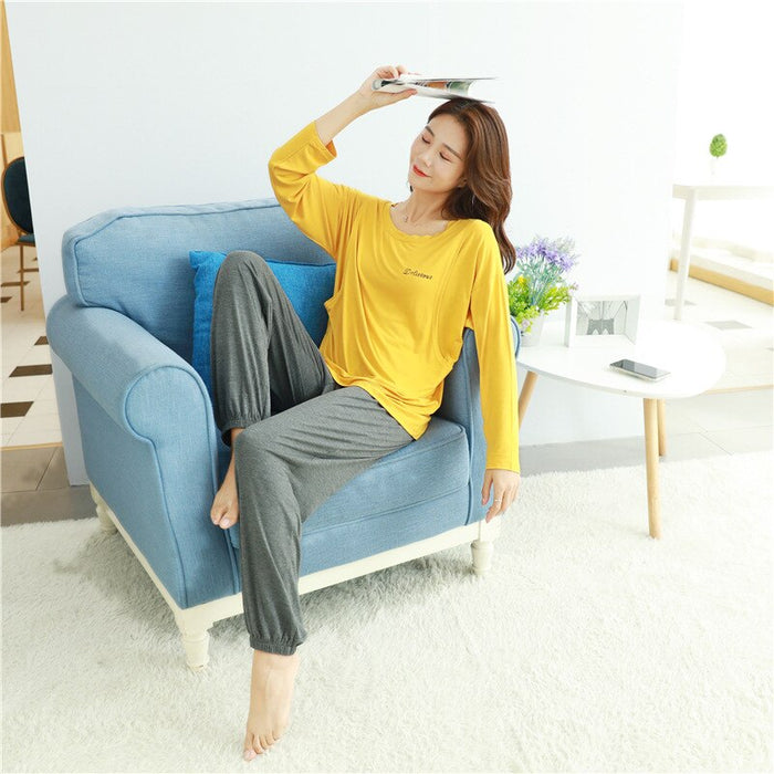 Maternity Breathable Home Wear Pajama Set